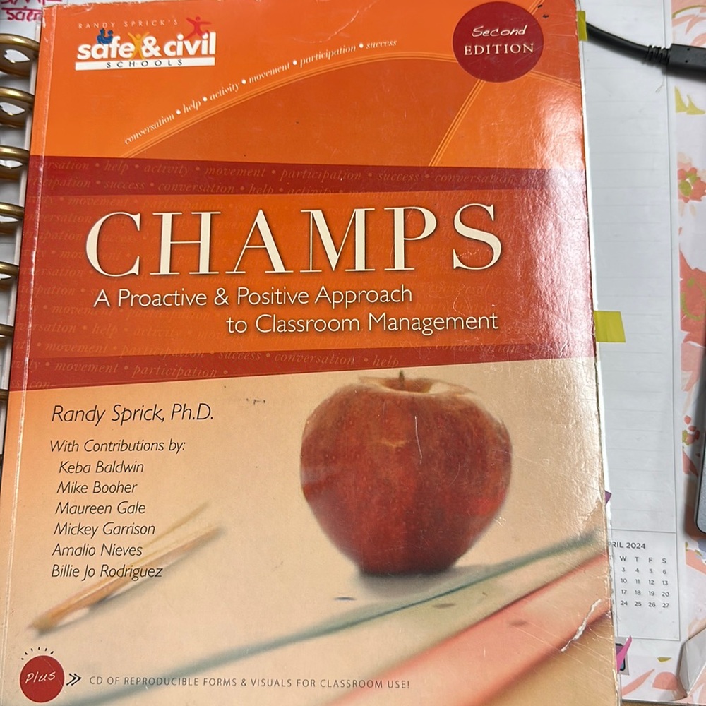 CHAMPS  classroom management book